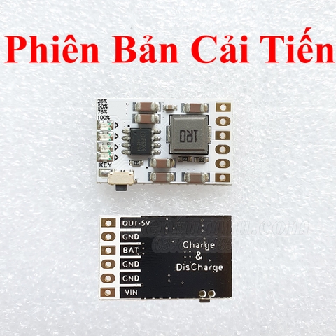 Mạch sạc và bảo vệ pin Lithium 5V 2A - Bản cải tiến