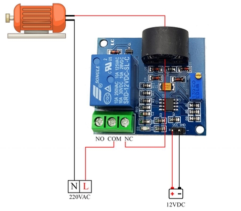 Module cảm biến dòng điện (mạch bảo vệ quá dòng) AC 5A