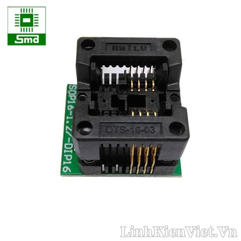 Đế kẹp SOP8 có pcb (ots16-1.27-03)