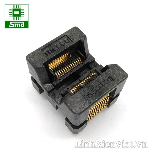 Đế kẹp IC dán SSOP28 TSSOP28 ( OTS-28-0.65-01) - Không đế
