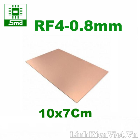 Phíp đồng thủy tinh (FR4-0.8mm) 10x7 Cm