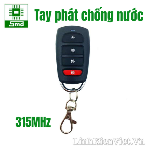 Tay phát học lệnh RF315 4 nút chống nước (Chinese)