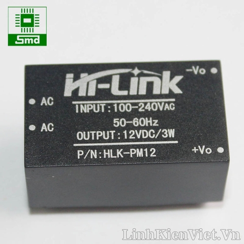 Module nguồn HLK-PM12 220V-12V 3W (Hi -Link)