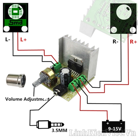 Module audio TDA7297 15W+15W