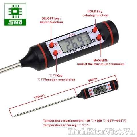 Nhiệt kế đo nhiệt độ thực phẩm TP101