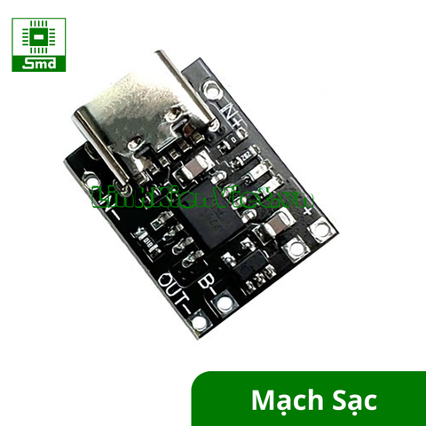 Mạch sạc pin Mini cổng sạc TypeC - sạc pin lithium - polimer TP4056 1A 18650 4.2V 3.6V