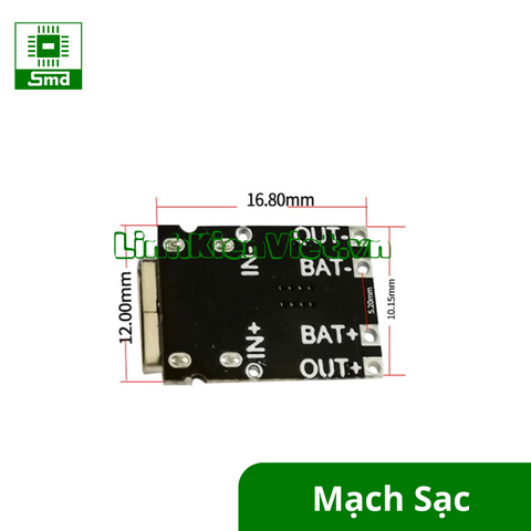 Mạch sạc pin Mini cổng sạc TypeC - sạc pin lithium - polimer TP4056 1A 18650 4.2V 3.6V