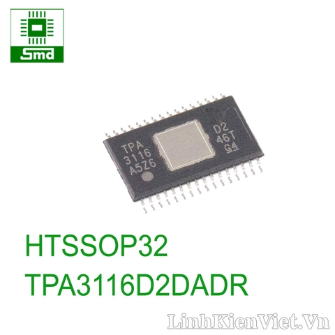 TPA3116D2DADR - HTSSOP32 ClassD amplifier 50Wx2