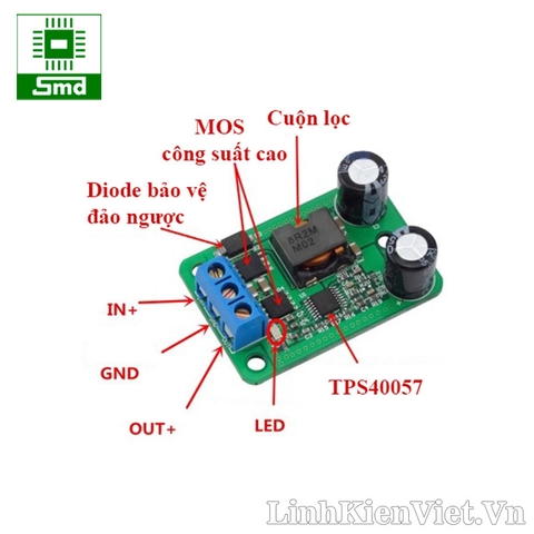 Module hạ áp 5A TPS40057