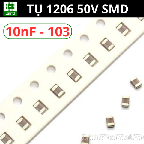 Tụ dán 1206 SMD 103 50V (10nF 1206)