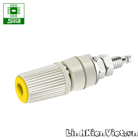Cọc cắm jack bắp chuối Cái 4mm banana Chịu dòng cao kèm đầu vặn
