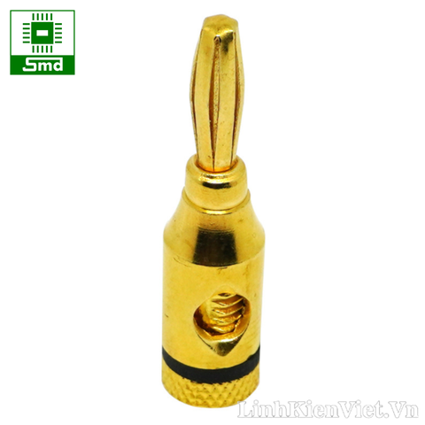 Jack bắp chuối mạ vàng thẳng cắm loa 4mm