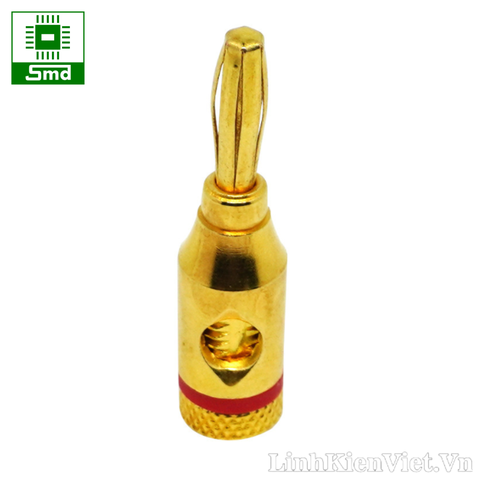 Jack bắp chuối mạ vàng thẳng cắm loa 4mm
