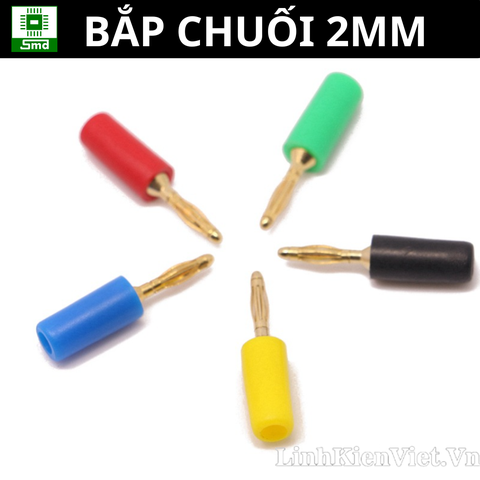 Cọc cắm jack bắp chuối 2mm banana Chân Đực Loại nhỏ