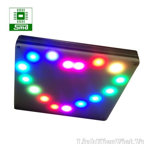 Mạch led trái tim sử dụng led RGB hiệu ứng đẹp