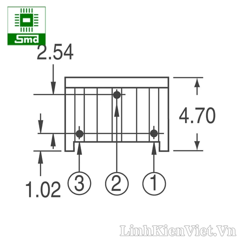 Biến trở nhựa vuông ngang 3362W