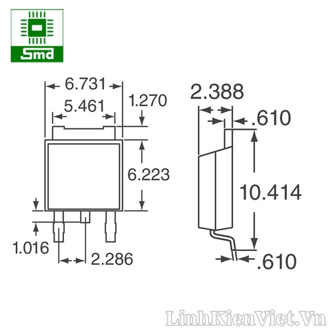 AOD472 N Channel mosfet 25V 50A TO252