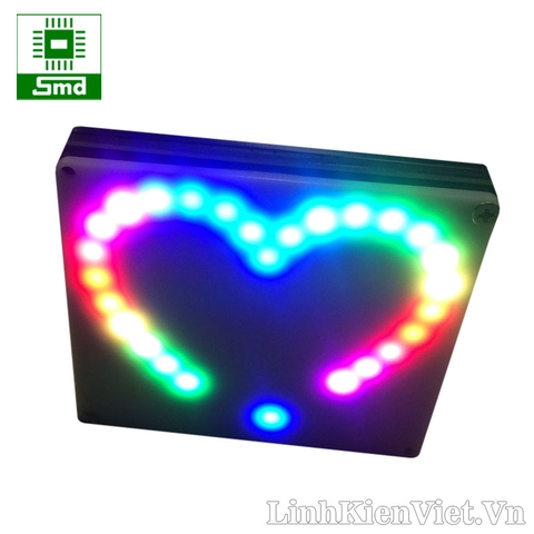 Mạch led trái tim sử dụng led RGB hiệu ứng đẹp