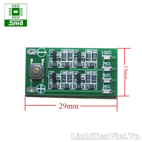 Mạch kiểm tra dung lượng pin Lithium 3S 12.6V