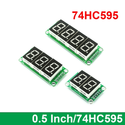 Module Led 7 đoạn 0.5 ich dùng IC ghi dịch 74HC595 tích hợp hiển thị số