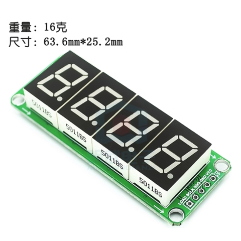 Module Led 7 đoạn 0.5 ich dùng IC ghi dịch 74HC595 tích hợp hiển thị số