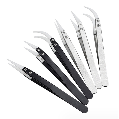 Nhíp chống tĩnh điện ESD inox chống gỉ đầu nhựa chống tĩnh điện