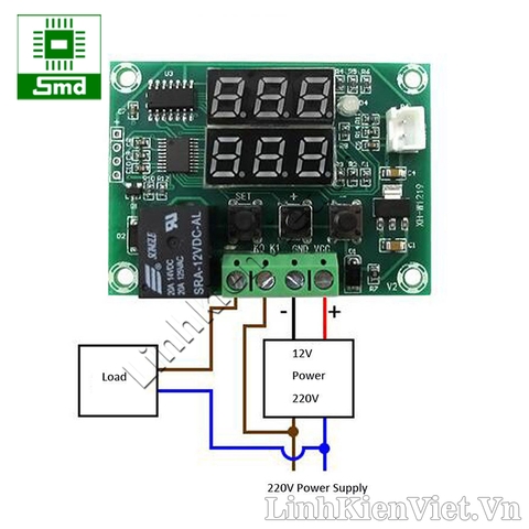 Module khống chế nhiệt có hiển thị XH-W1219