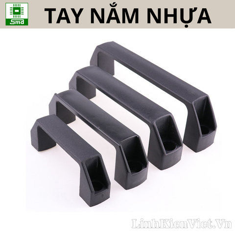Tay Nắm Nhựa đen LS522 loại đẹp dùng làm tay nắm tủ.