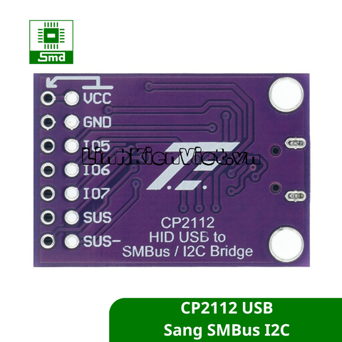 Bo mạch chuyển đổi CP2112 USB Sang SMBus I2C, mở khóa pin máy bay Drone, laptop