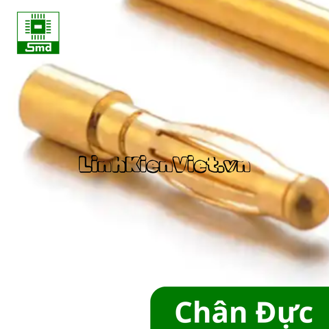 Chân cắm nhanh bắp chuối 4mm mạ vàng