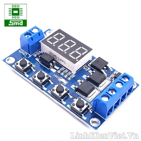 Mạch hẹn giờ từ 0 - 999 phút sử dụng mofest đóng cắt 400W (XY-J04) (5-36V)