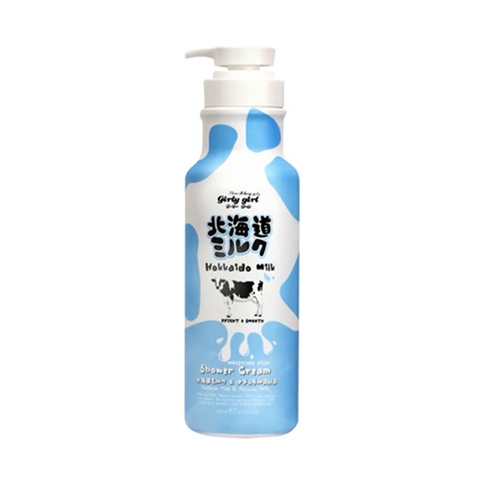 Sữa Tắm Trắng Da Sữa Bò Girly Girl Hokkaido Milk Moisture Rich Shower Cream 700ml 