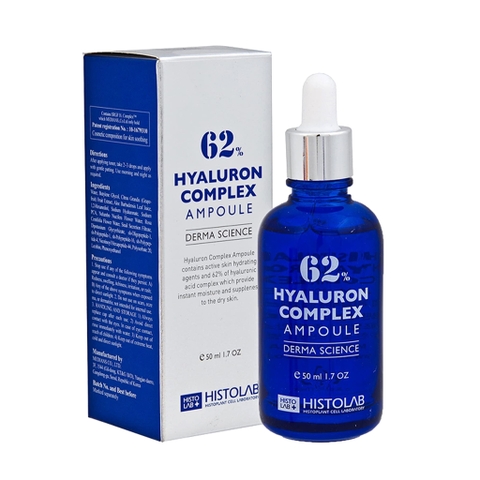 Tinh chất cấp ẩm, phục hồi da Histolab 62% Hyaluron Complex Ampoule Derma Science 50ml
