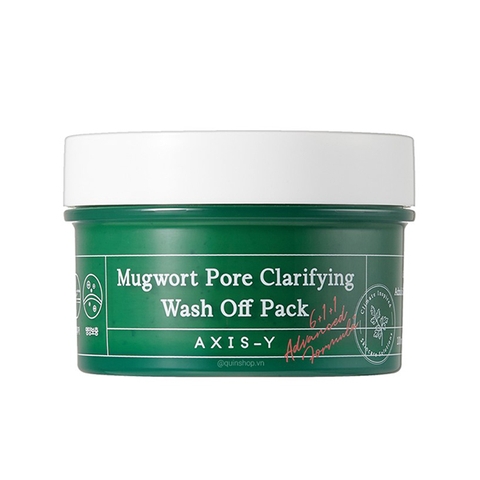 Mặt nạ đất sét ngải cứu Axis-Y Mugwort Pore Clarifying Wash Off Pack 100ml