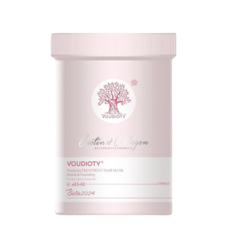 Hấp Tóc Phục Hồi Tái Sinh Tóc Biotin & Collagen Voudioty Repairing Hair Mask 500ml