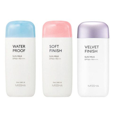 Kem Chống Nắng Dạng Sữa Dịu Nhẹ, Nâng Tông Da Missha Sun Milk SPF50+/PA++++ Hàn Quốc 70ml