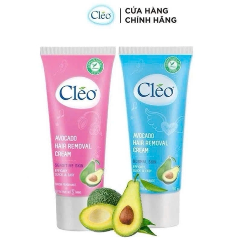Kem Tẩy Lông Chiết Xuất Từ Bơ Cleo Avocado Hair Removal Cream Skin 50g