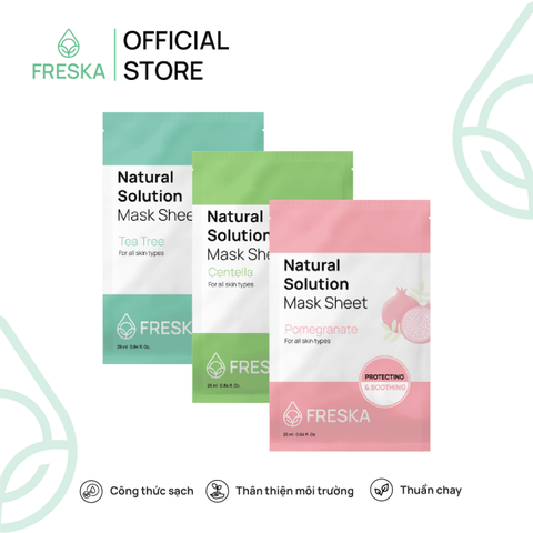 Mặt Nạ Giấy Freska Natural Care Solution Sheet Mask 25ml