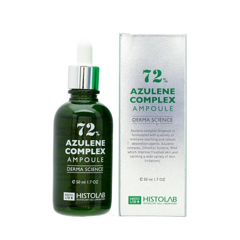 Tinh chất giảm mụn, điều tiết bã nhờn Histolab 72% Azulene Complex Ampoule Derma Science 50ml