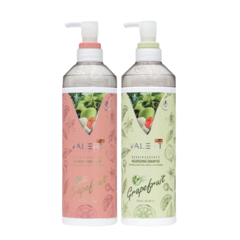 Bộ Dầu Gội Xả Bưởi Grapefruit Valert Plus Trị Rụng Tóc Cao Cấp 850mlx2