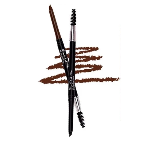 Chì Kẻ Mày Ngang Hai Đầu Tiện Lợi, Lâu Trôi Silkygirl Hi-Definition Brow Liner 0.35g