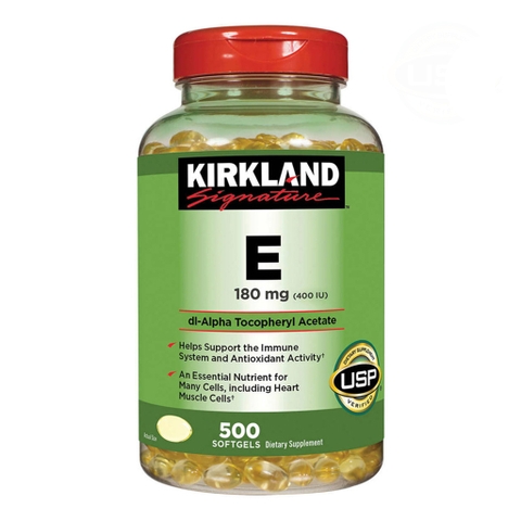 Viên uống bổ sung Vitamin E 400 I.U Kirkland Signature 500 Viên giúp làm đẹp da và ngăn ngừa lão hóa