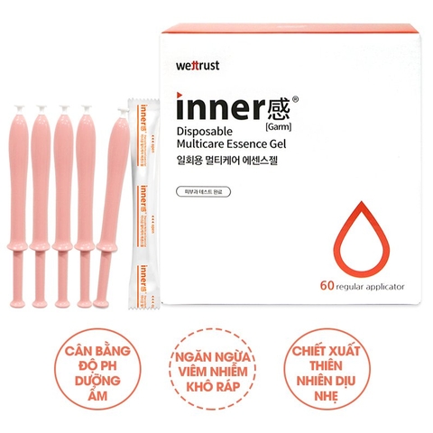 (Combo 5 ống) Đũa Thần Dung Dịch Gel Dưỡng Đa Năng Vùng Kín Wettrust Inner Disposable Multicare Essence 1.7g