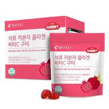 Kẹo Collagen Lựu Boto Gummy Collagen Vitamin C Hàn Quốc 30 viên