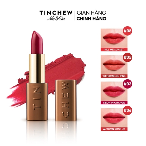 Son Thỏi Lì Dưỡng Mềm Mượt Hàn Quốc Tinchew Mad For Tint Color Stick 3.5g