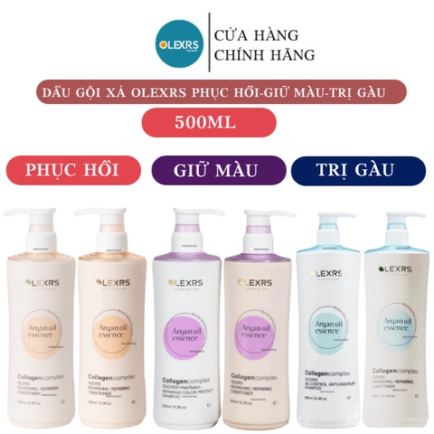 Phiên Bản 2024 Cặp Dầu Gội Xả Olexrs Hair Salon 500ml