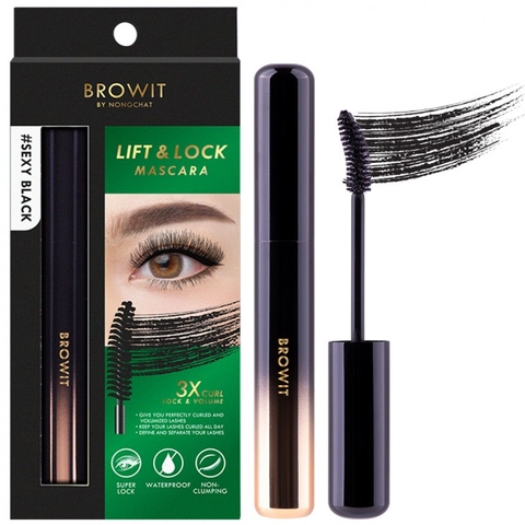 Mascara Siêu Cong Mi Gấp 3 Lần Browit By Nong Chat Lift & Lock 3X Curl 6g