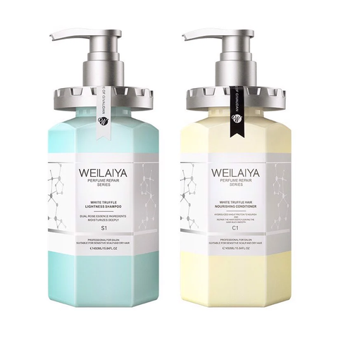 Bộ Dầu Gội Xả Phục Hồi Đa Tầng Nấm Truffle Weilaiya (2*450ml)