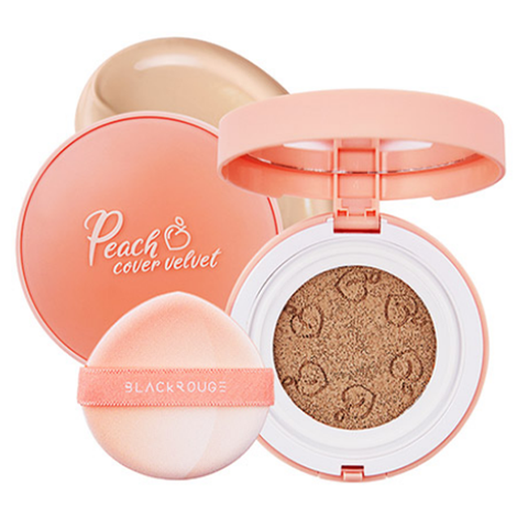 Phấn Nước Dưỡng Ẩm ,Che Phủ Tốt Black Rouge Peach Cover Velvet Cushion SPF50+/PA++++ 14g