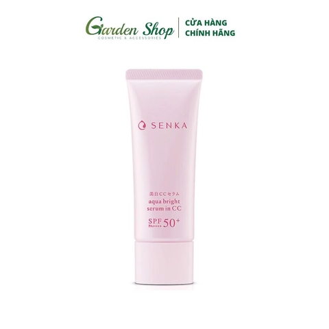 Serum Chống Nắng, Nâng Tông, Dưỡng Trắng Da Senka White Beauty Serum In CC SPF50+/PA++++ 40g